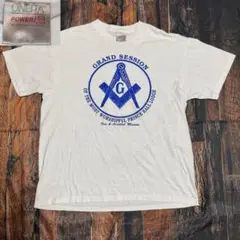 90s フリーメイソン　USA製　オニータ　ヴィンテージTシャツ　白T ロゴ