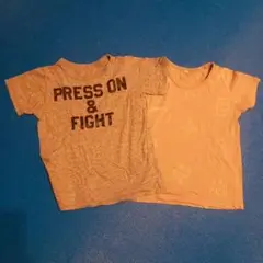 Tシャツ 2枚セット グレー 130