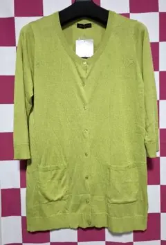 UVカット チュニックカーディガン 七分袖　L