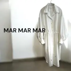 MARMARMAR オーバーワンピース 長袖 ホワイト