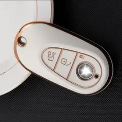 ベンツ Benz キーケース TPUキーカバー 白金 新型C/E/S