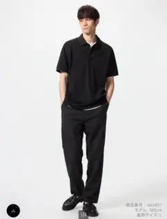 UNIQLO ユニクロ　リネンブレンドイージーパンツ　ブラックM