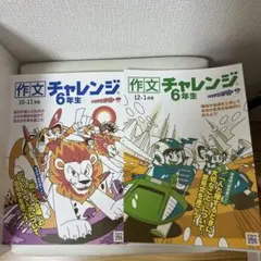 作文チャレンジ 6年生 10-11月号 & 12-1月号セット