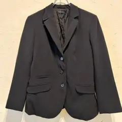 【良品】SISLEY テーラードジャケット　黒　オフィス　b243