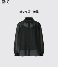 ユニクロC　シアーボリュームブラウス　Mサイズ　美品
