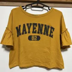 earth 半袖tシャツ Ｍサイズ　からし色