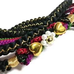 FFF☆振袖用 帯締め 正絹 パール付 新品 未使用品 成人式