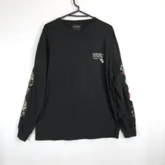 エドハーディ Ed Hardy ロンT 長袖Tシャツ ブラック Lサイズ
