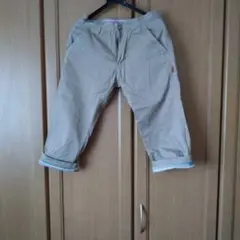 メンズ　ベージュ ハーフパンツ