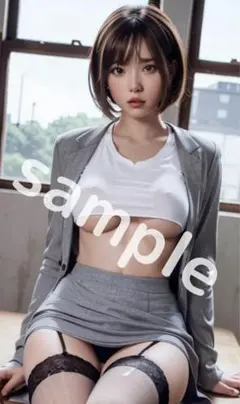 【2点セット】 A4 アート ポスター はみ乳 OL♡