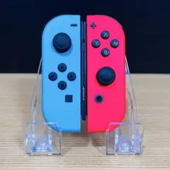 ジョイコン純正 ネオンブルー左(L)＆ネオンレッド右(R)セット 動作確認済 ②