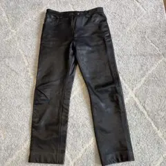 WindArmor 本革 ブラックレザーパンツ 85