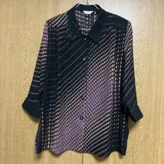 シャツ ブラウス 紫
