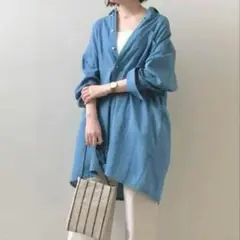 アーバンリサーチドアーズ　ライトデニムオーバーシャツチュニック