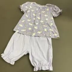 パジャマセット 130センチ ユニコーン パープル