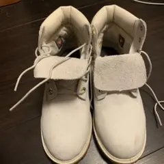 ティンバーランド 白色本革ブーツ