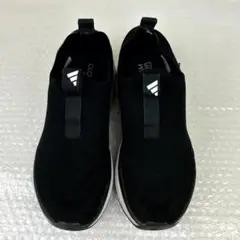 adidas スリッポン スニーカー 25cm CLOUDFOAM　黒×オレンジ