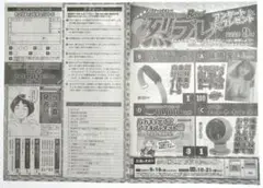 ヤングチャンピオン烈 No.9 篠崎愛 QUOカード 他プレゼント　抽選応募用紙
