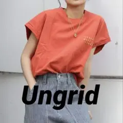 Ungrid ノースリショートロゴタンクトップ オレンジ