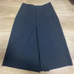 UNTITLED パンツ 膝丈 黒 ガウチョパンツ ワイド