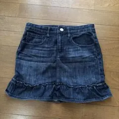 GapKids デニムフリルスカート 160cm