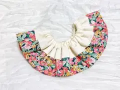 フリルスタイ（リバティcotton生地➕ダブルガーゼ）2541