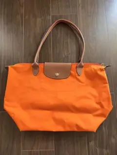 ロンシャン・トートバッグ・オレンジ・Ｌ