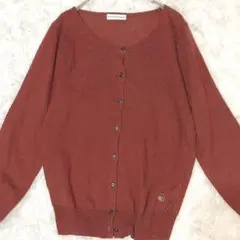 E hyphen world gallery カーディガンFブラウン レンガ色