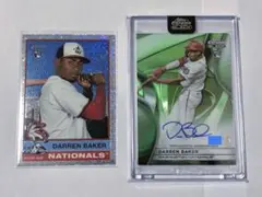 Darren Baker Auto サインTopps Chrome Black