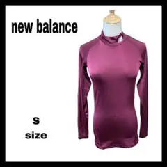 ❇new balance❇美品 トップス 長袖 トレーニングウェアー エンジ色