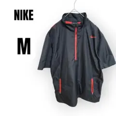 【NIKE】 ハーフジップジャケット M ブラック/レッド