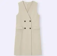 GU　ロングジレ　ベージュ　 Mサイズ