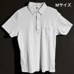 UNIQLOポケット付きポロシャツ ボタンダウン ホワイト Mサイズ