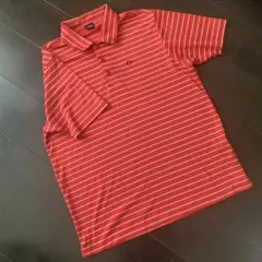 IGNIO メンズゴルフウェア　LL レッド　ボーダー