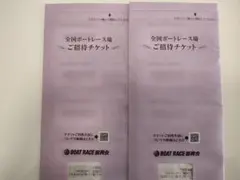 全国ボートレース場 ご招待チケット 2枚セット