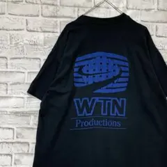 USA製90sヴィンテージTシャツ！シングルステッチ　ブラック半袖古着XL74