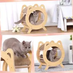 ❤可愛い猫耳&丸型の北欧デザインでお洒落♪❤愛猫ちゃん用爪研ぎ&キャットタワー