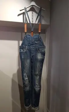 インポート デニムオーバーオール サロペット
