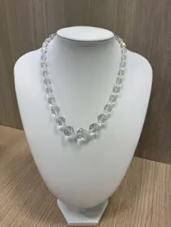 水晶ネックレス　イヤリングセットMITSUKOSHI