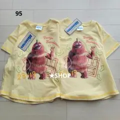 モンスターズインク キャラクター集合 半袖 tシャツ 双子 お揃い 95