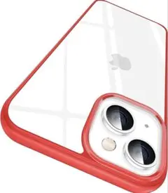 【 新品未使用 】 iPhone14 Plus ケース 赤 クリア 耐衝撃