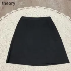 theory セオリー タイトスカート ひざ丈 オフィス ブラック サイズ2