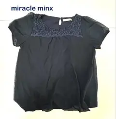 miracle minx トップス　Lサイズ　ネイビー　カットソー　半袖