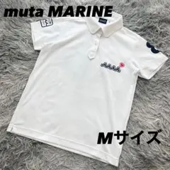 超美品　ムータマリン　ポロシャツ　半袖　広島店限定　ホワイト　M