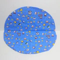 新品・未使用 とっとこハム太郎 生地 ブルー 3 レトロ