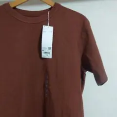 UNIQLO　ユニクロ U クルーネックTシャツ 半袖　M ブラウン　茶色
