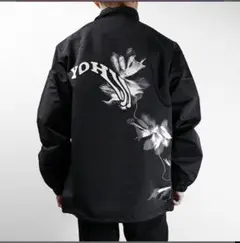 10140【タグ付き】Y-3☆ワンポイントロゴ総柄ナイロンコート　入手困難 10140【タグ付き】Y-3☆ワンポイントロゴ総柄ナイロンコート