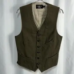 【美品】RRL WAIST COAT コットン ベスト ラルフローレン
