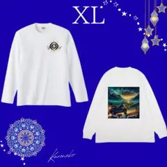 プレミアム ロングスリーブ Tシャツ XL ホワイト ネイティブ バイク 白Ｔ