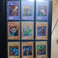 遊戯王 初期、２期ファイルまとめ売り スーパー以上約130枚専用ファイル付き